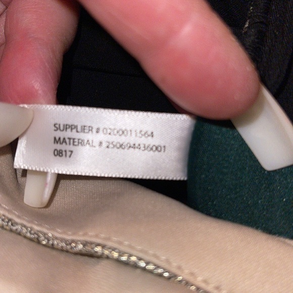 NWT Lauren Ralph Lauren DRESS, Metallic Gold Top & Black Split Skirt, Sz 16 - Picture 11 of 11